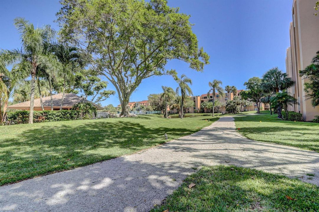 Walking paths around community