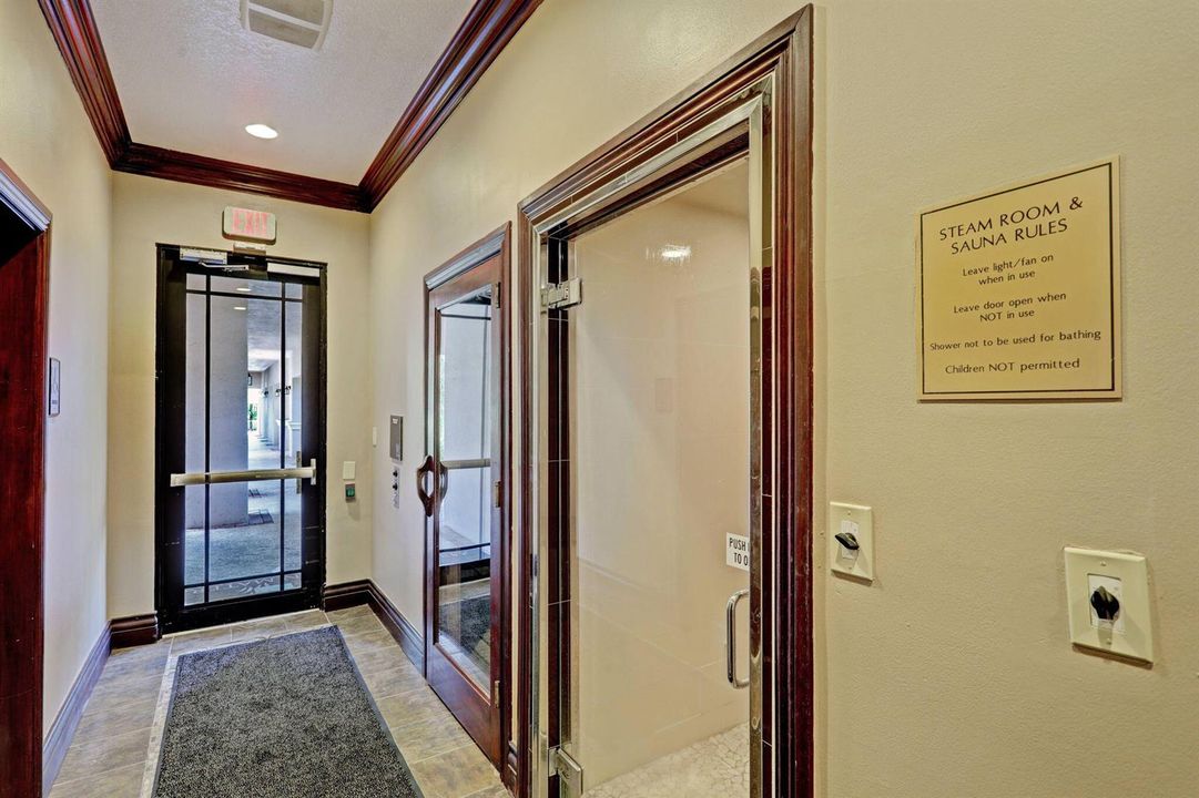 Entrance to Steam Room