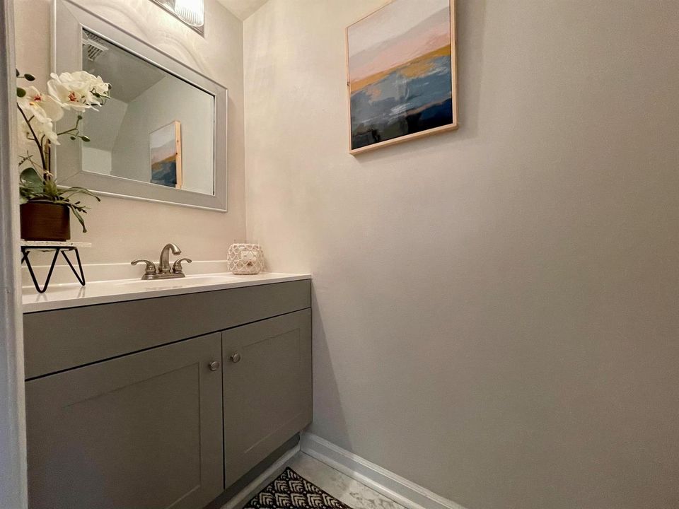Remodeled downstairs half bath