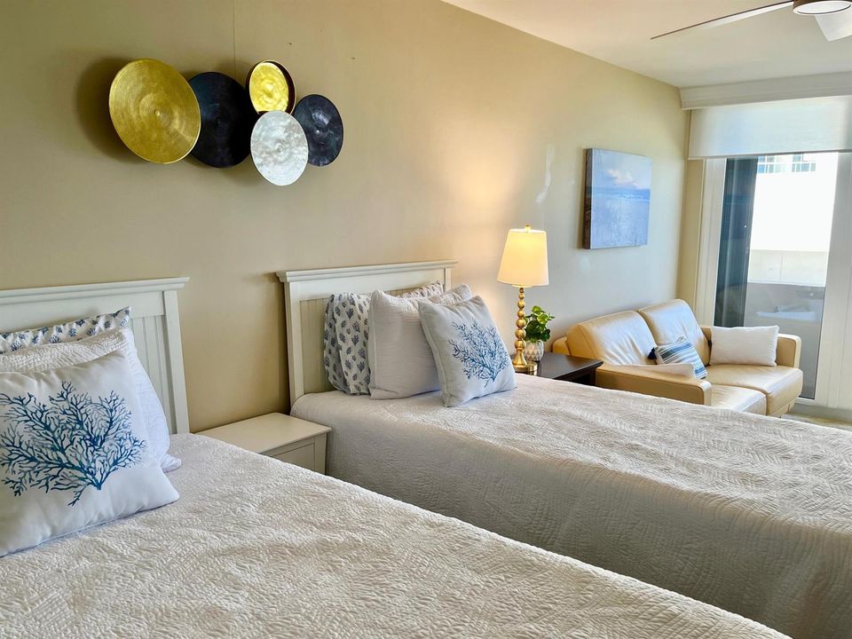 2 TWIN BEDS PLUS SLEEPER SOFA