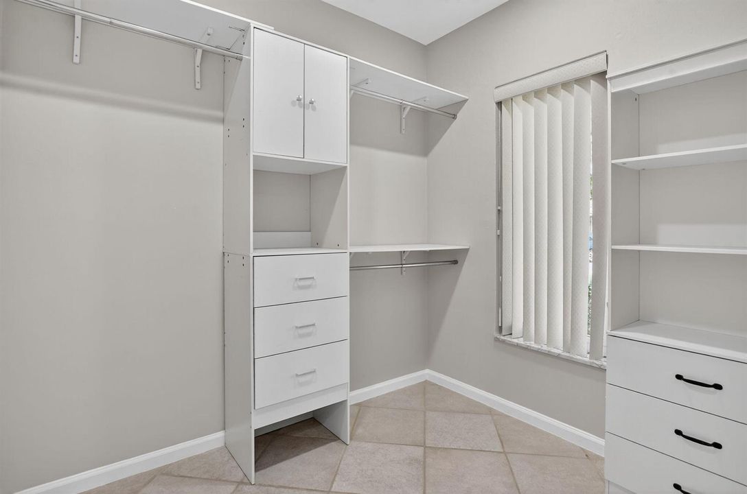 Primary walk in closet