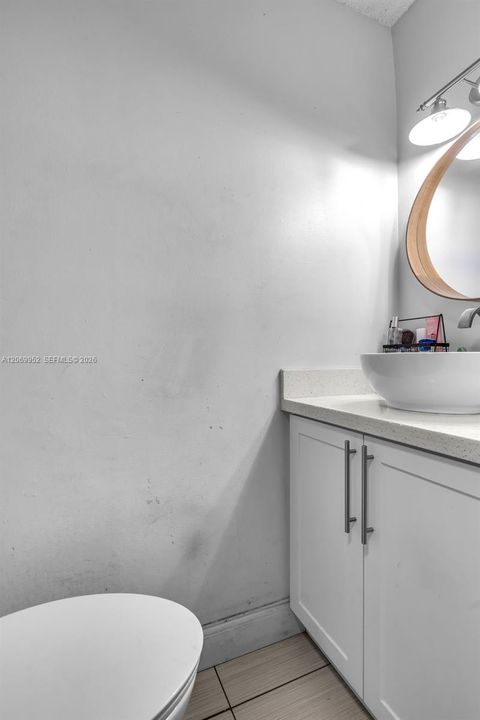 Half bathroom downstairs