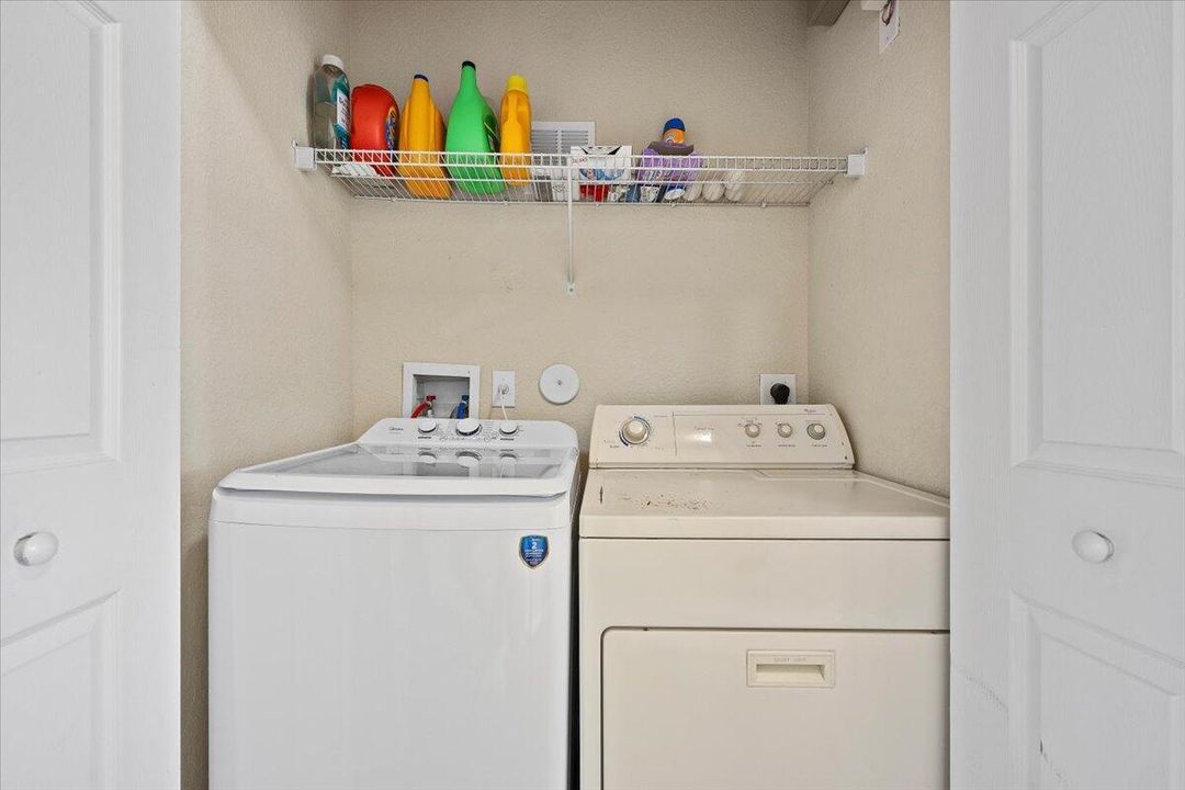 Laundry Closet Next to Bedrooms