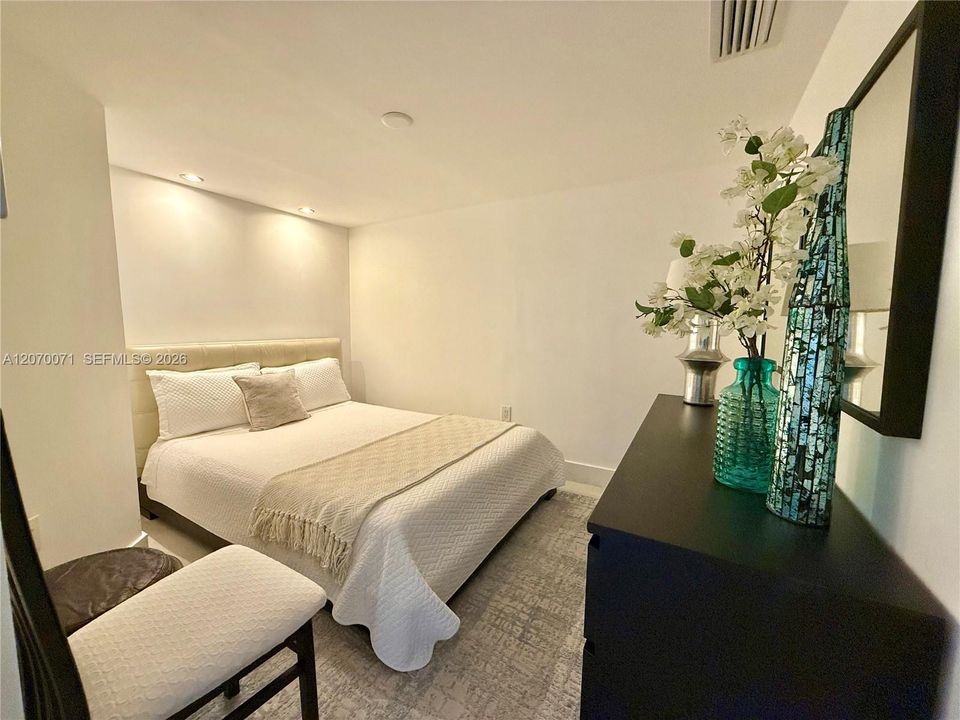 Den with a Full bed