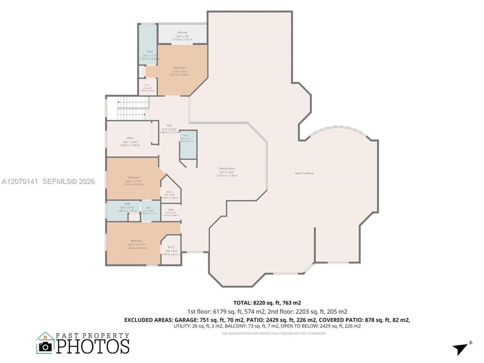 For Sale: $5,395,000 (7 beds, 6 baths, 7657 Square Feet)
