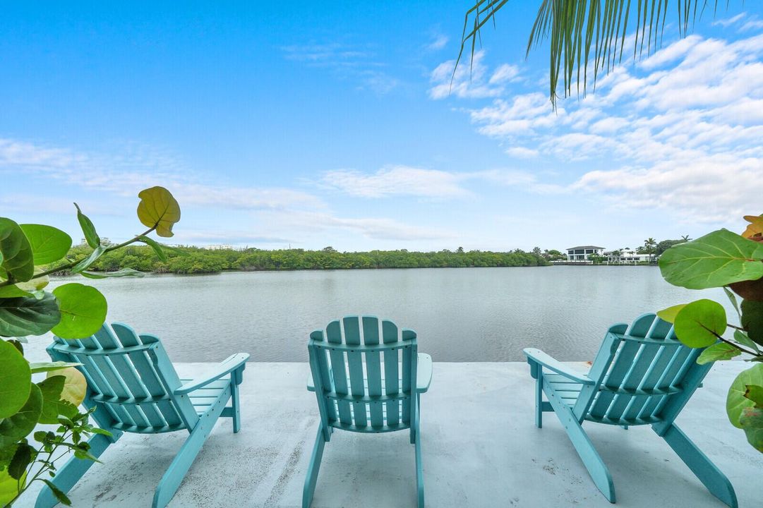 Intracoastal views - units patio