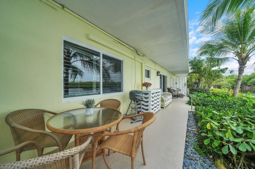 Covered, oversized patio