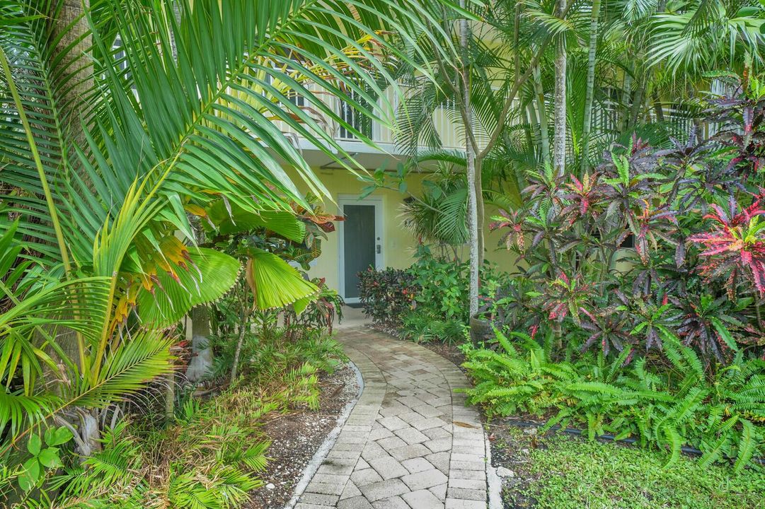 Walkway to unit