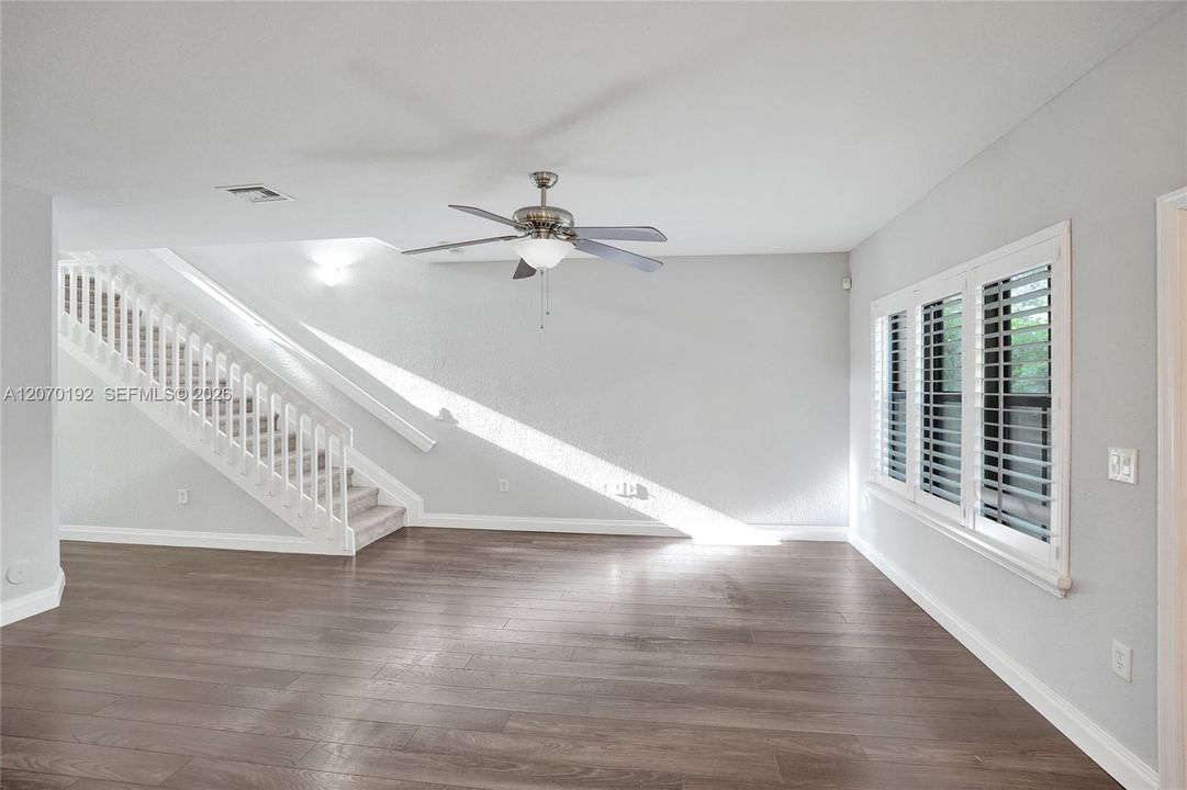 Digitally Staged living room