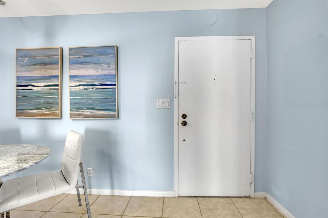 Front door interior