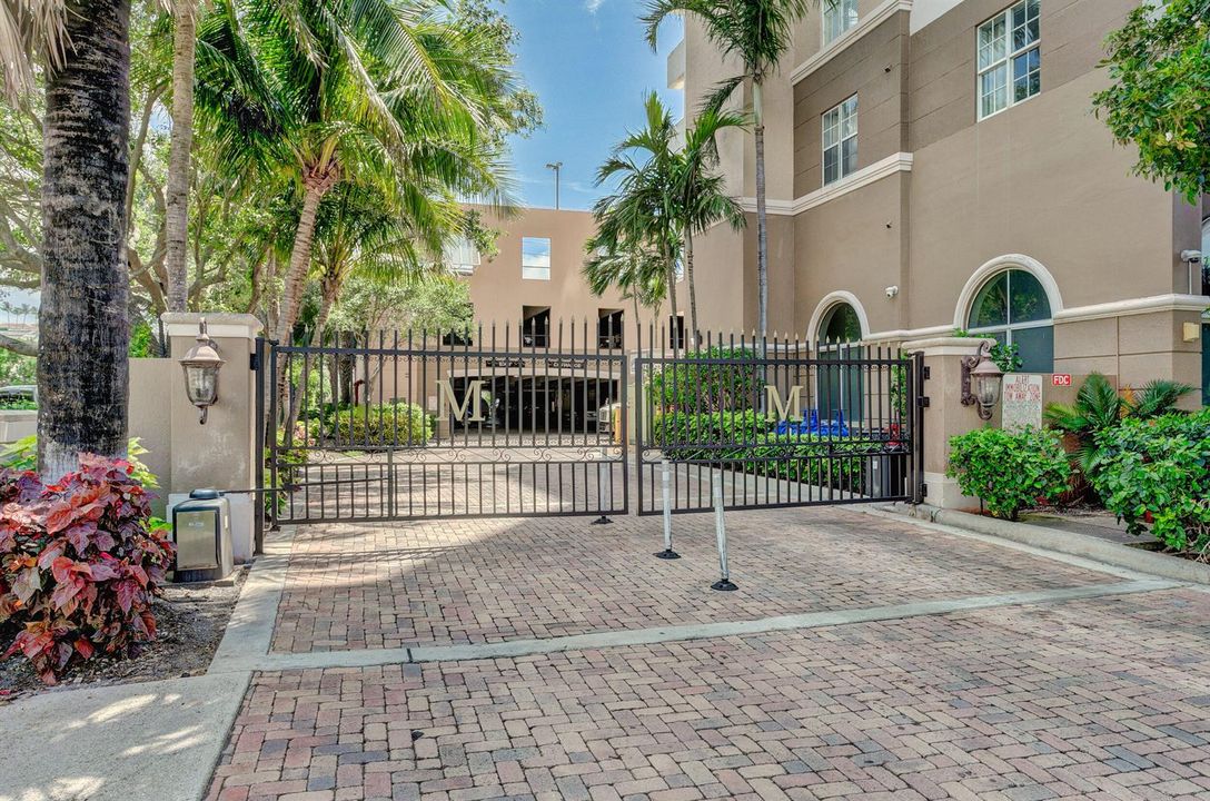 Gated Parking Garage Entrance