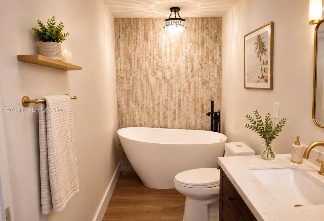 Primary Bathroom - Staged