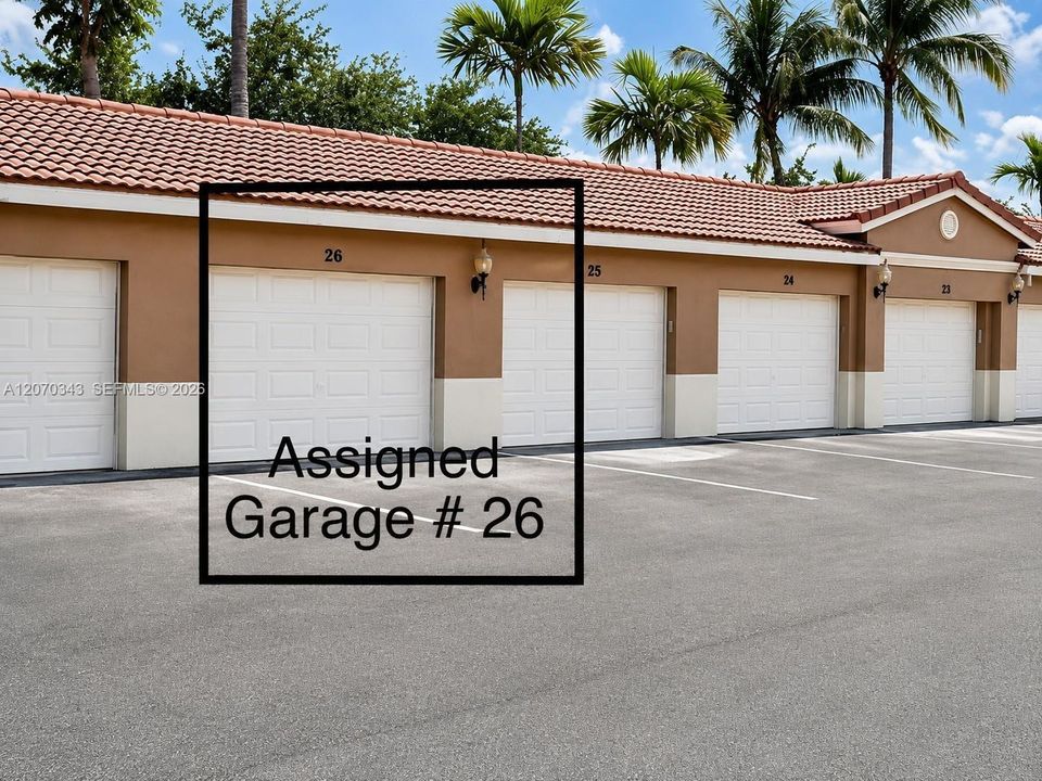 PRIVATE COVER GARAGE PLUS ONE PARKING