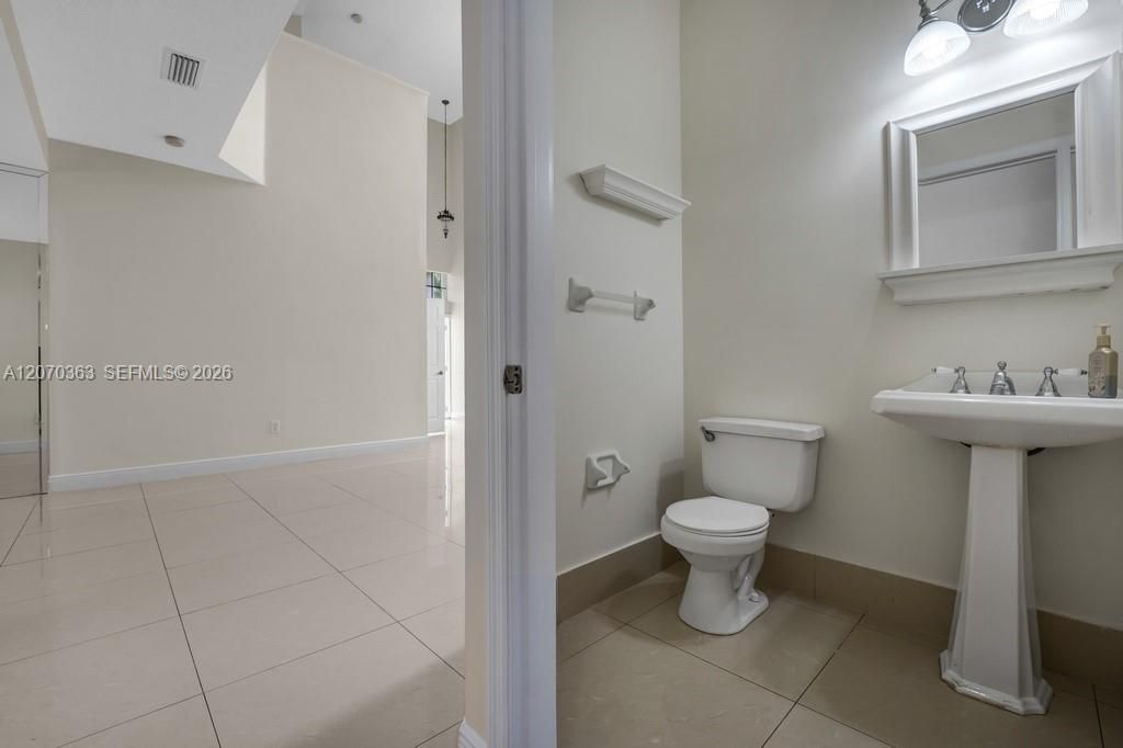 Powder room on ground floor
