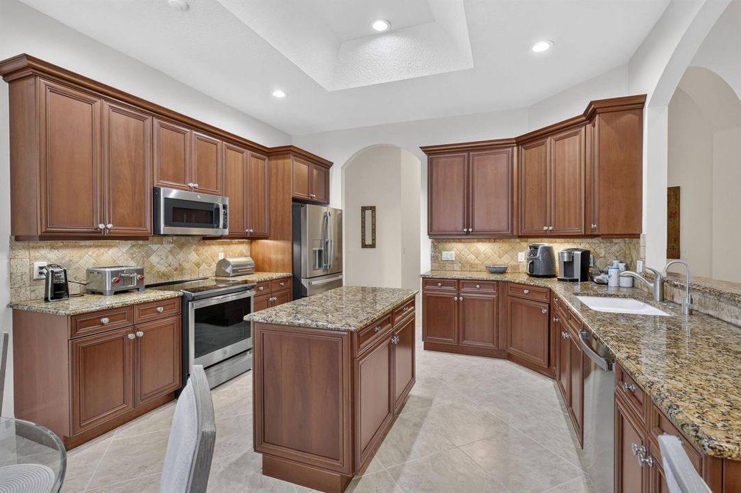 Wood cabinets