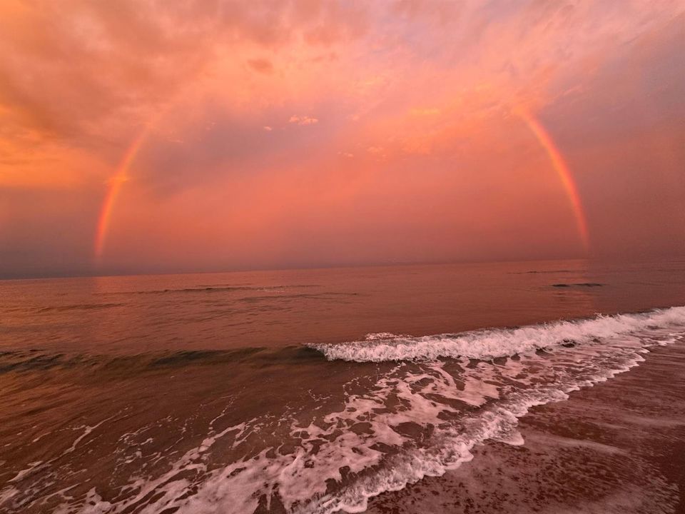 Beautiful Rainbow at the Whitehall Beach