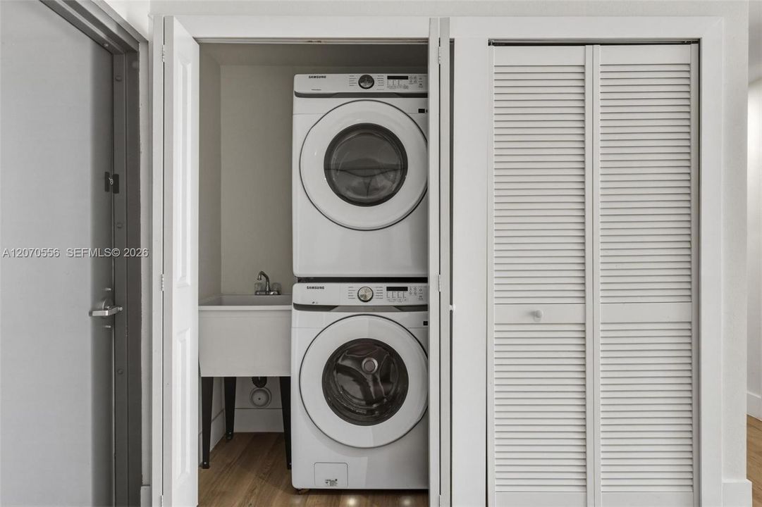 Your own laundry space makes everyday life a little easier — no trips to the laundromat, no shared machines, just wash, dry, and get on with your day.