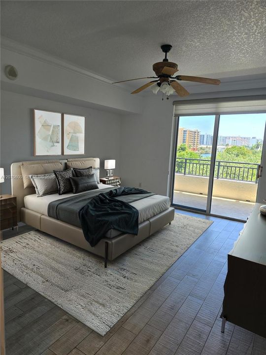 Primary Bedroom virtually staged