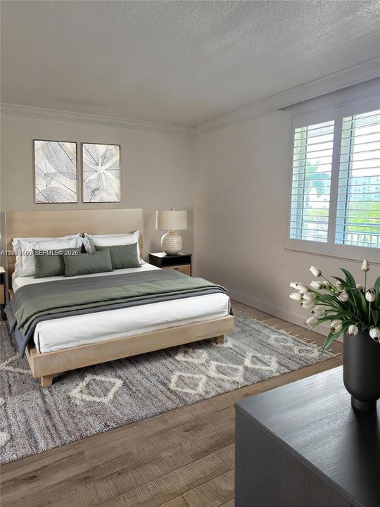 2nd Bedroom Virtually staged