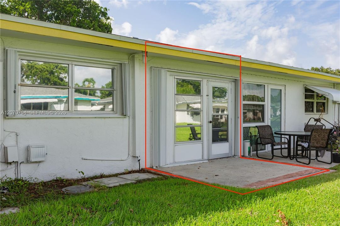 ACCORDIAN SHUTTERS, BACK PATIO