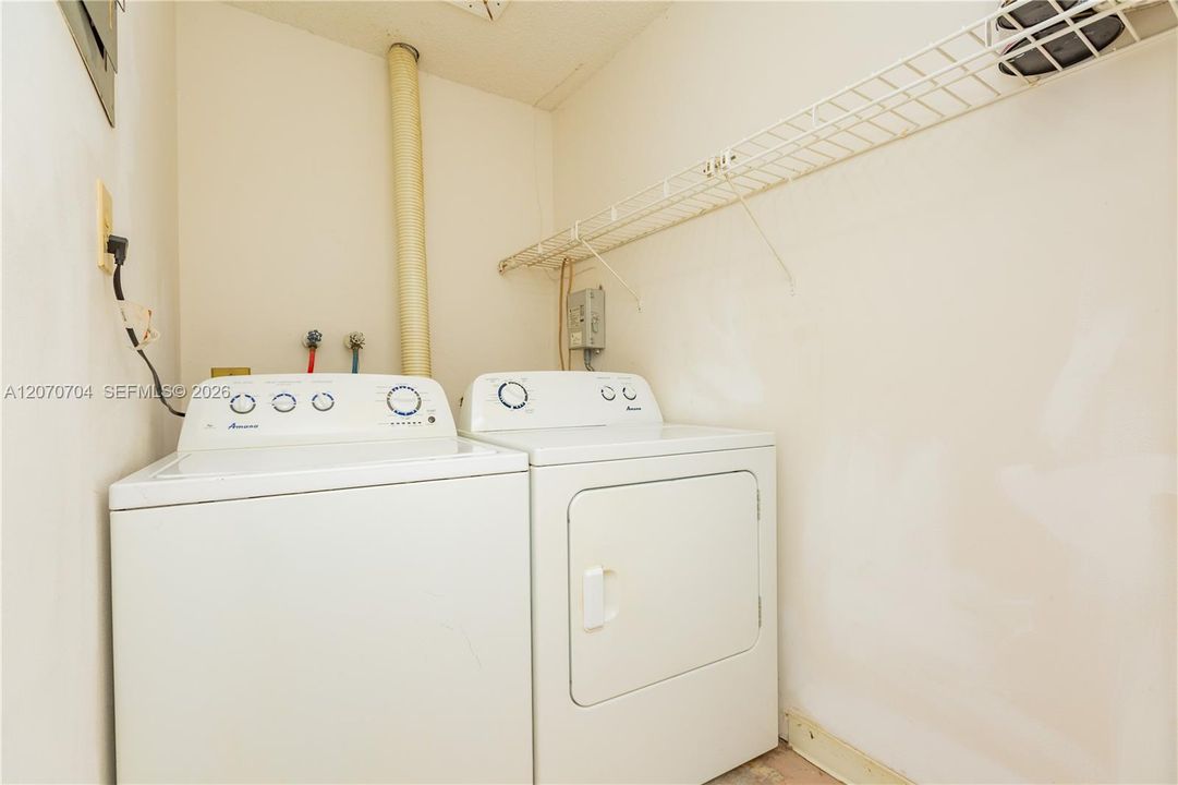 UTILITY/LAUNDRY ROOM WITH FULL SIZE WASHER & DRYER