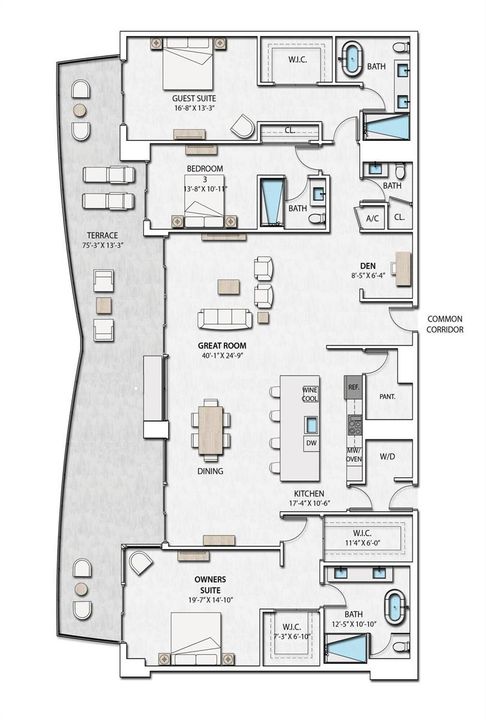 Sky Suite 5 Floorplan