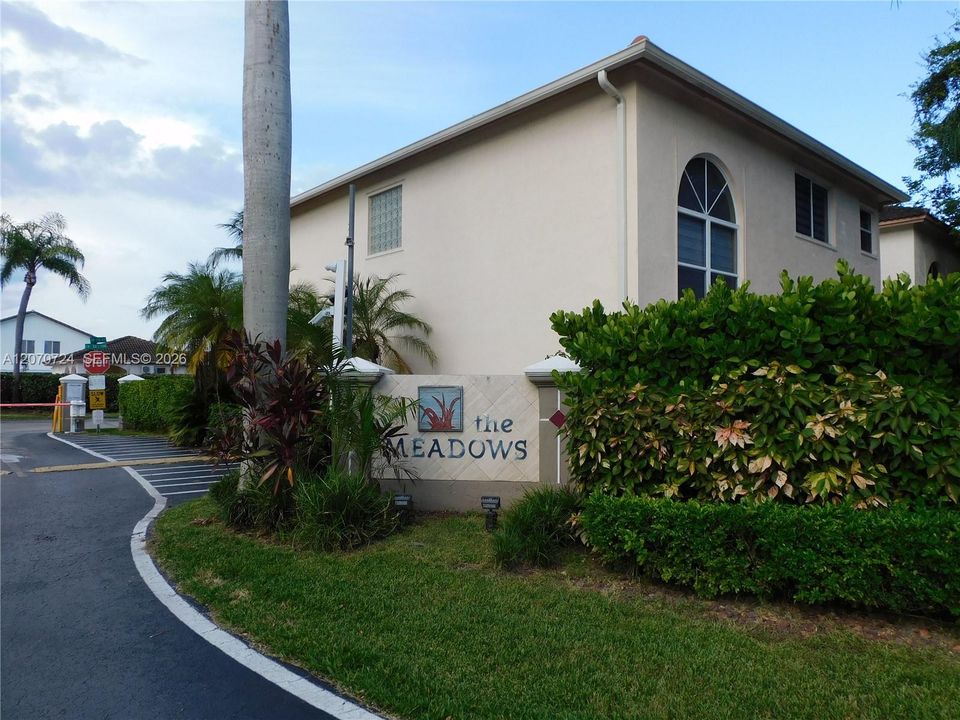 Welcome to The Meadows - Entrance and community common area beautifully landscaped and maintained.
