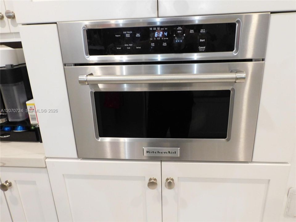 Kitchen Aid Wall Mounted Microwave.