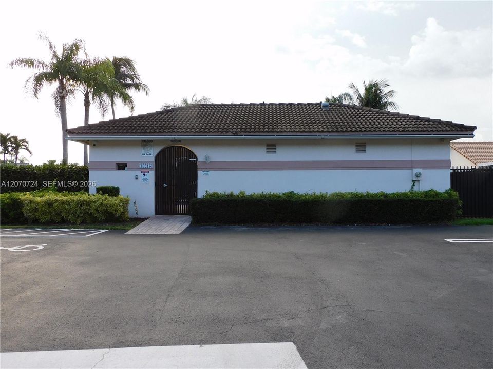 Clubhouse and Pool within steps from the property.
