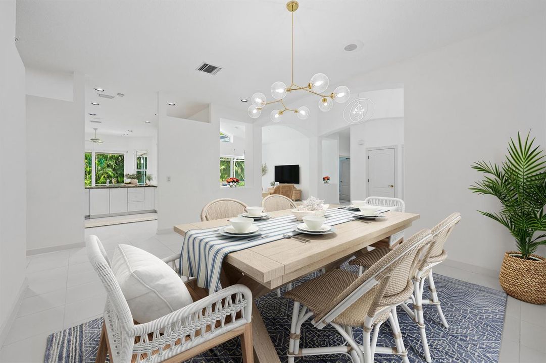 Virtually Staged Dining