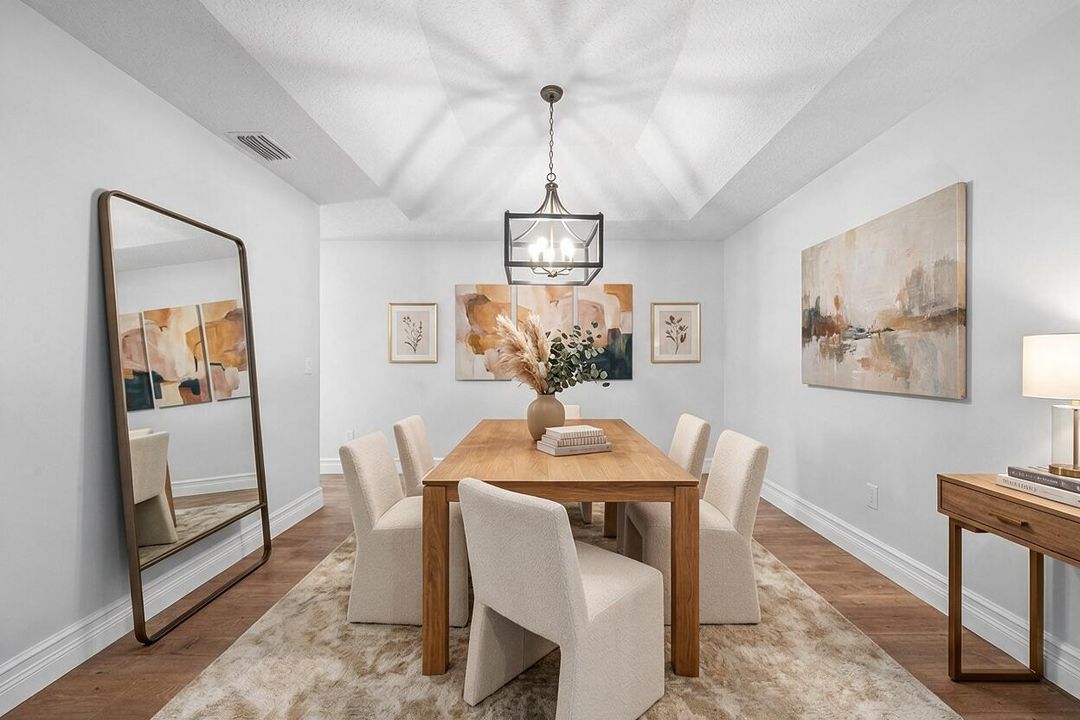 Virtually Staged Dining Room
