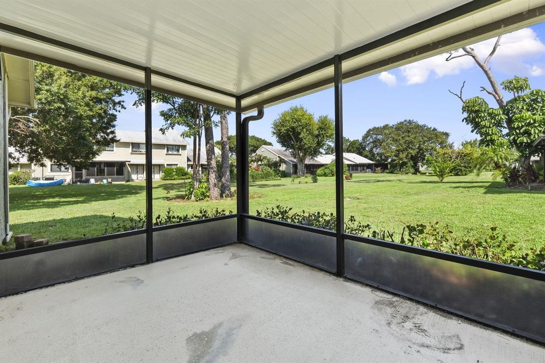 Screened patio
