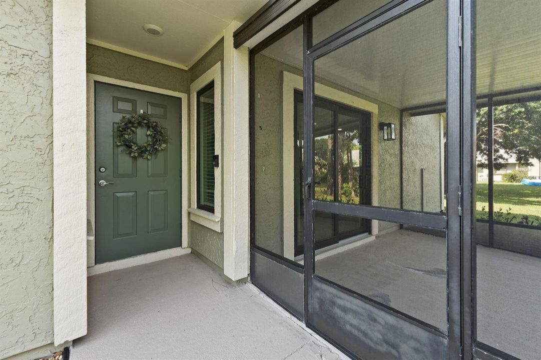 Front door/screened patio