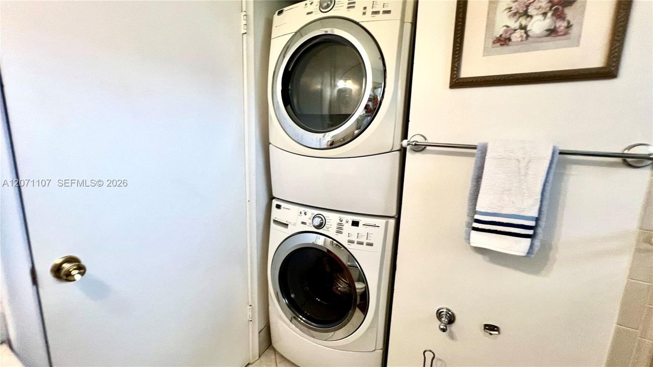 Laundry in Hall Bathroom