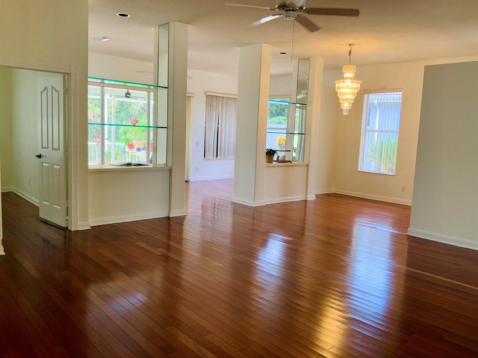 View of Living/Dining/Den