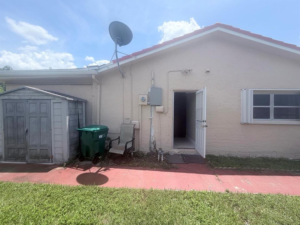 Left side of home