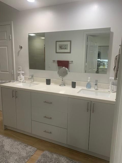 His and Her vanity
