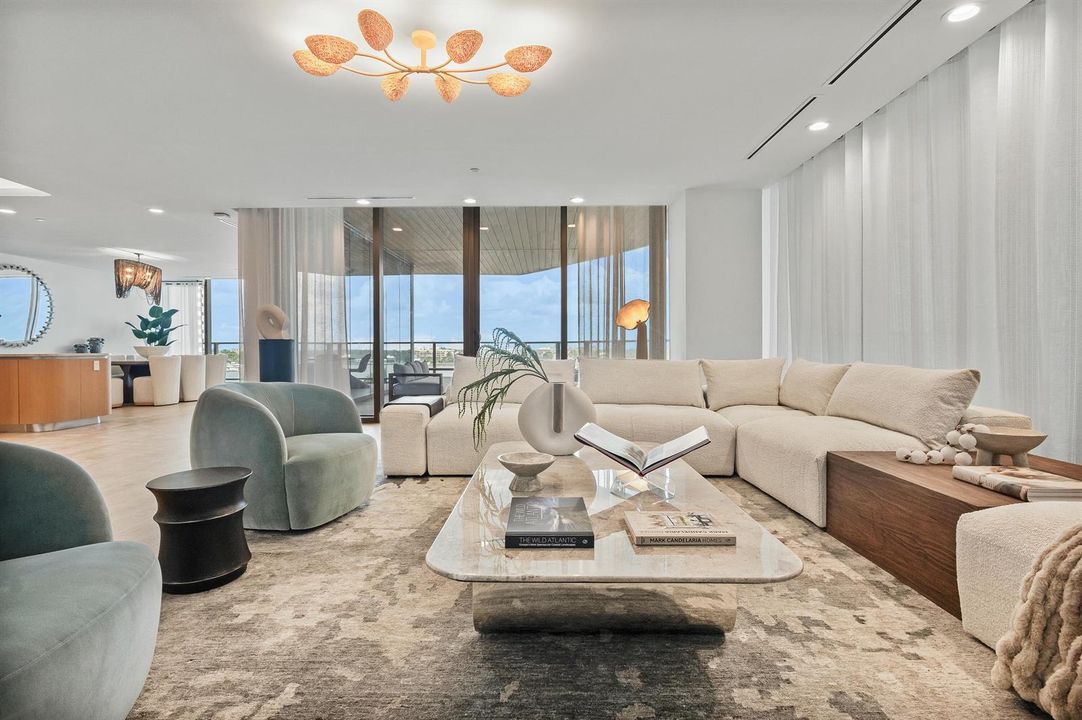 Living Room w/ Water View