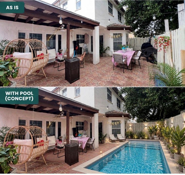 Virtual concept with plunge pool