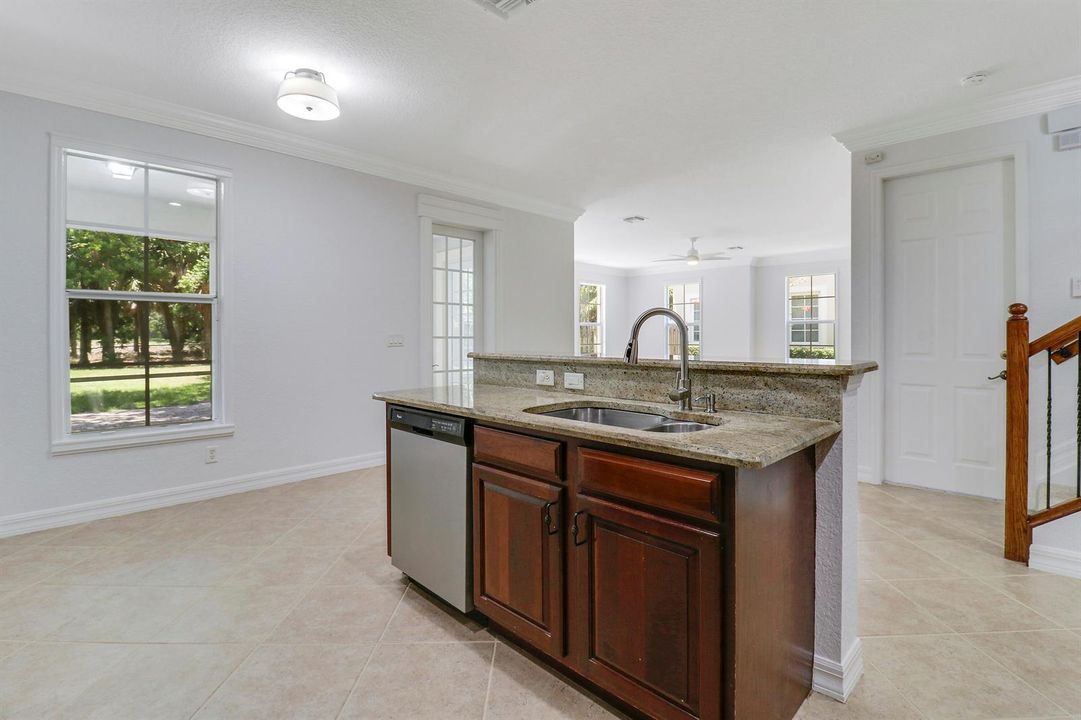 Kitchen overlooks Great Room