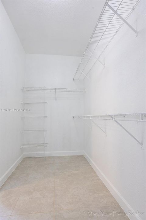 Primary Walk in closet