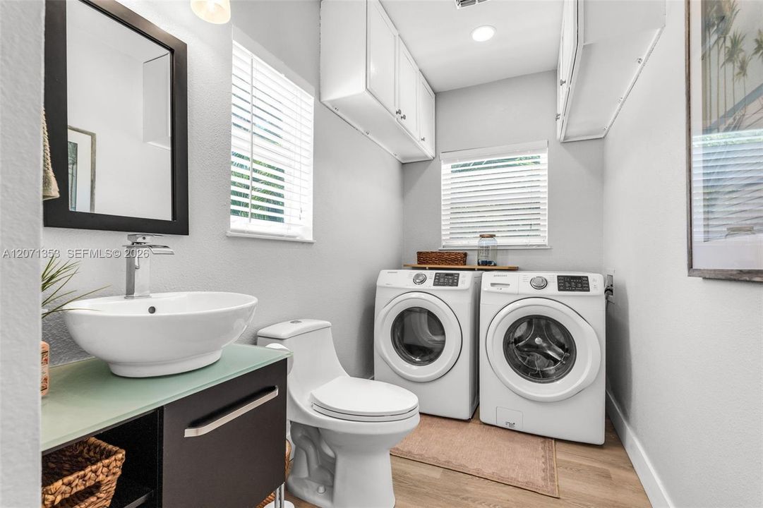 Laundry and Half Bath