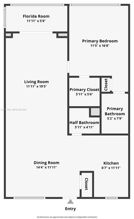 For Sale: $100,000 (1 beds, 1 baths, 900 Square Feet)