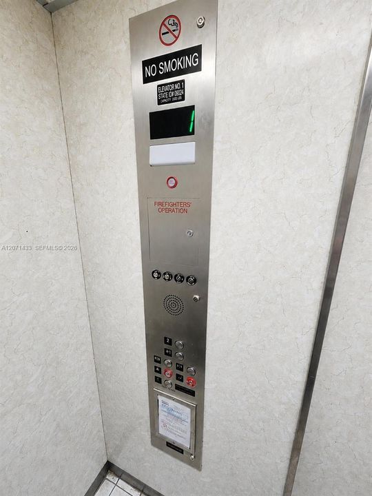 Elevator panel renovated