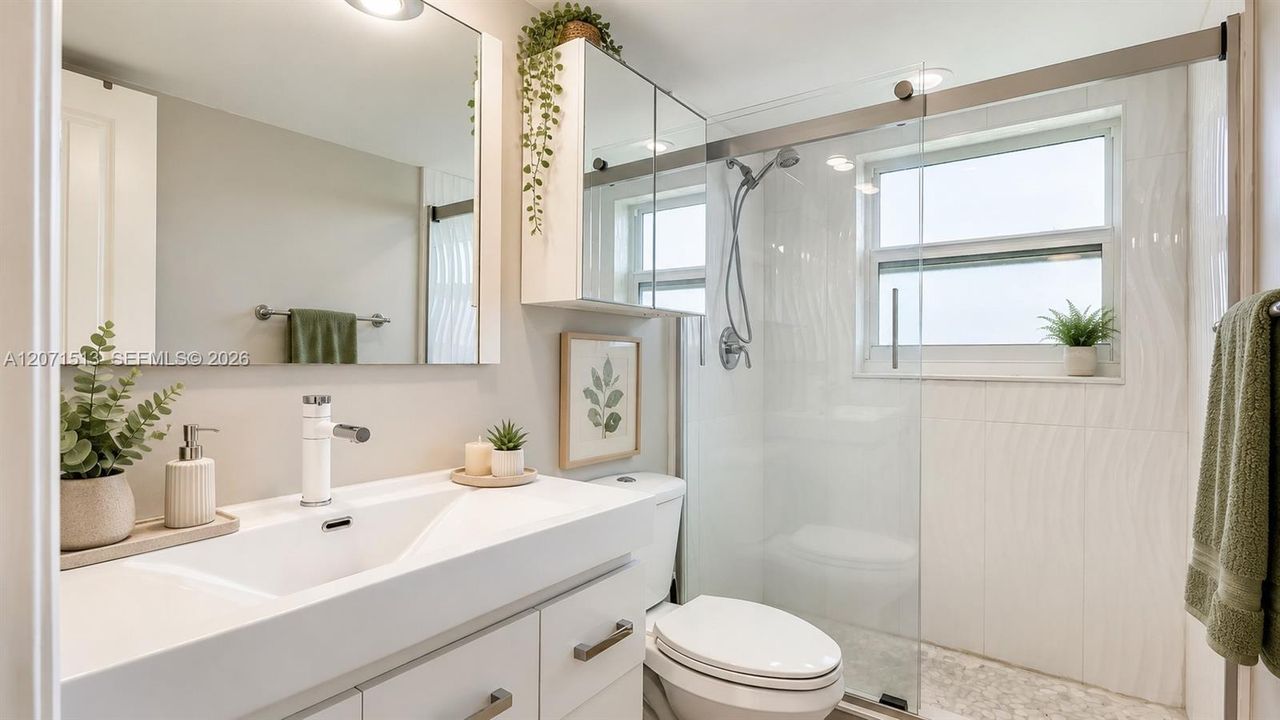 Virtually staged to help you visualize the space and inspire décor ideas.
