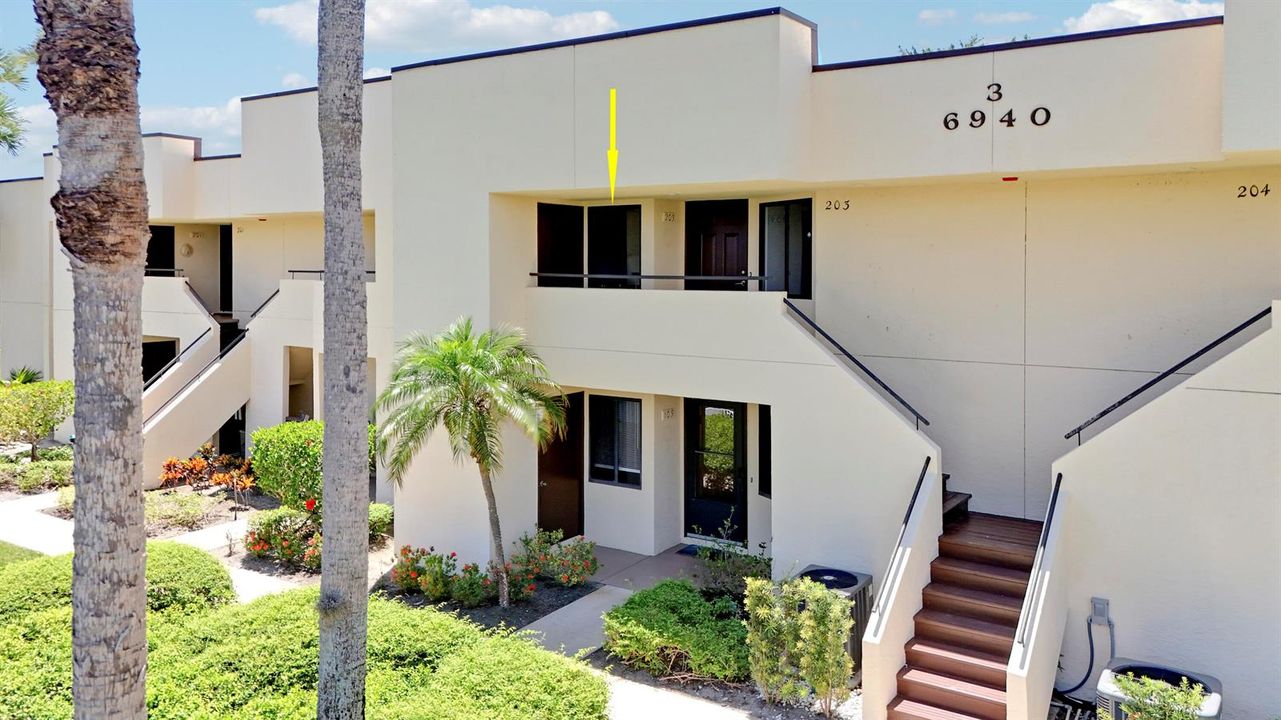 Aerial view of Front Entry