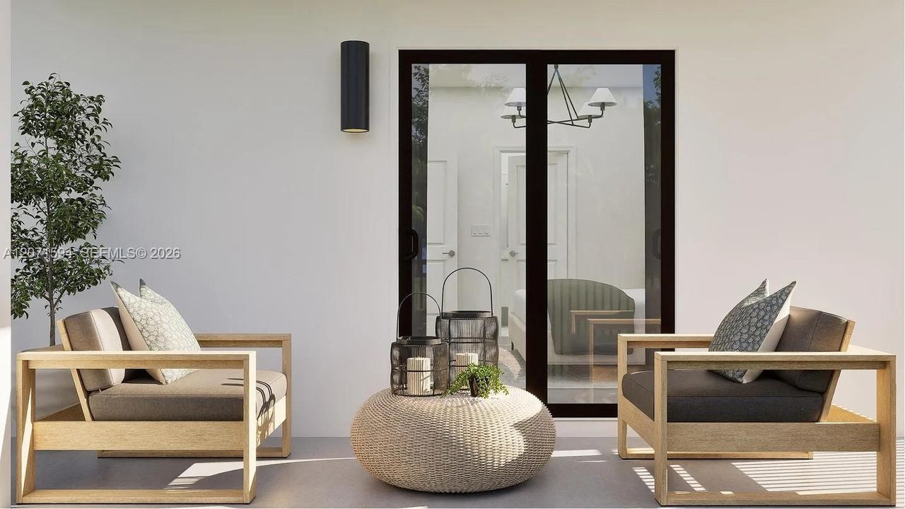 Homeowners can enjoy a breath of fresh air and peaceful morning coffees on the private balcony.