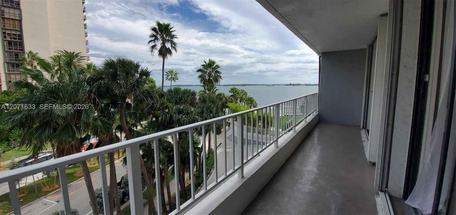 view from balcony