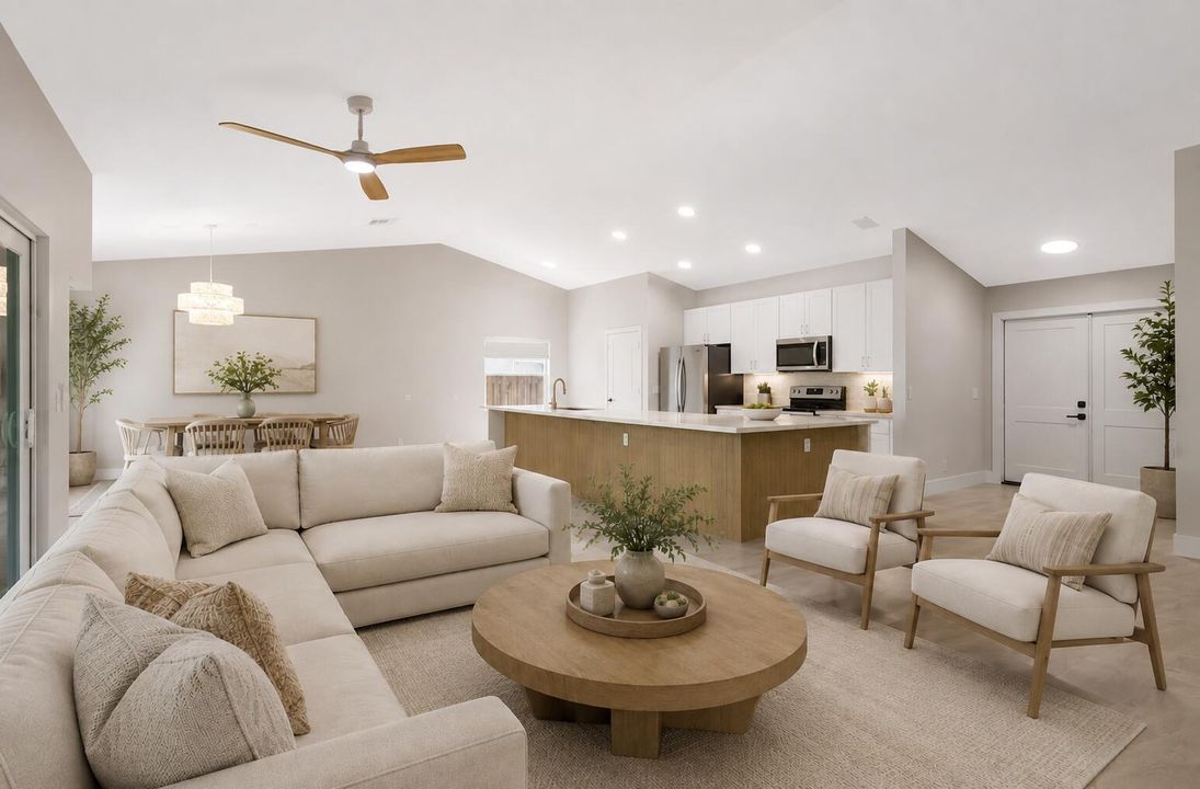 Living room virtual stage texas trail
