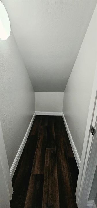 hall closet under the stairs